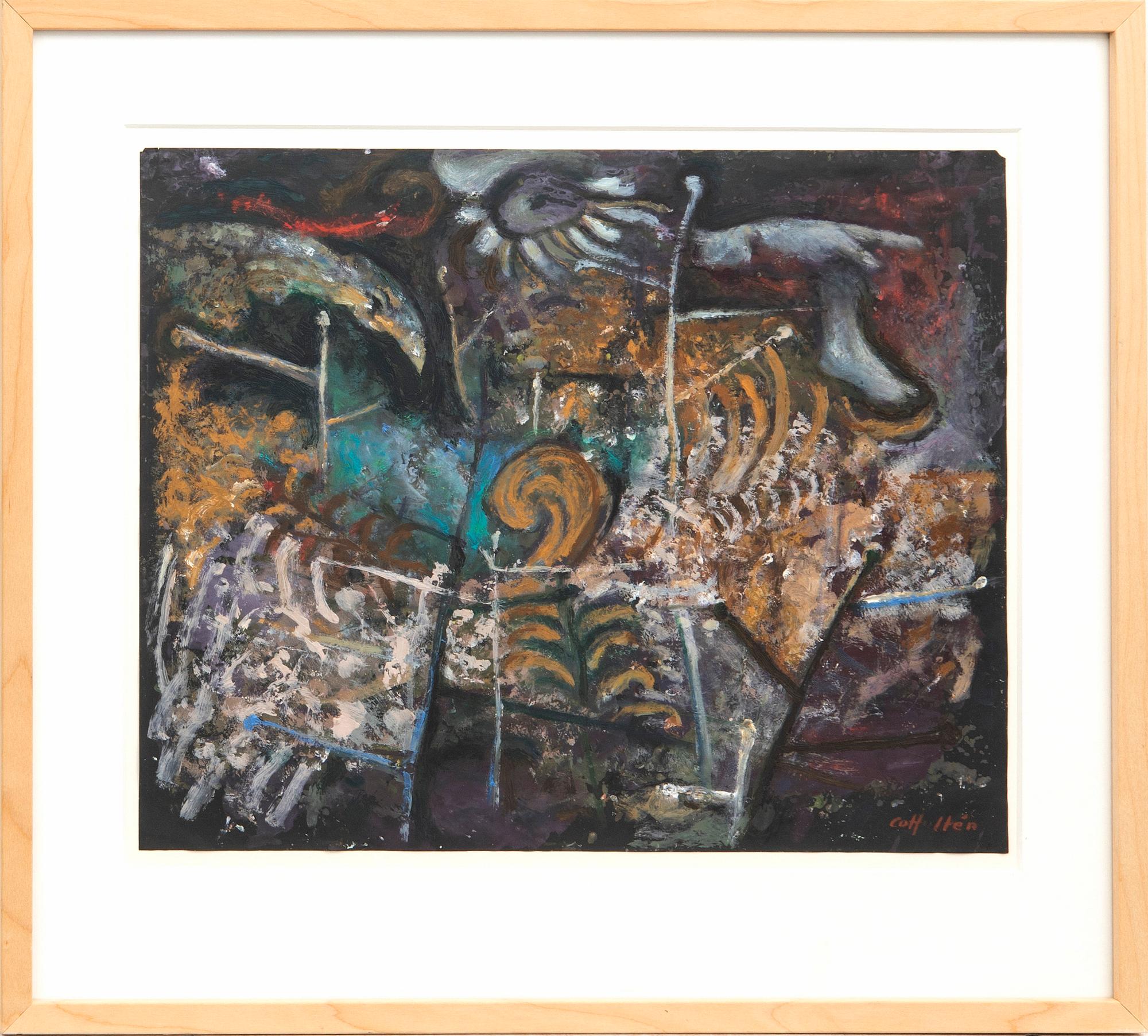 CO Hultén, mixed media signerad och daterad 1947.