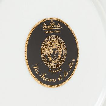 A set of 27 p of dinnerware in porcelain, "Les Tresors de la Mer", Versace for Rosenthal.