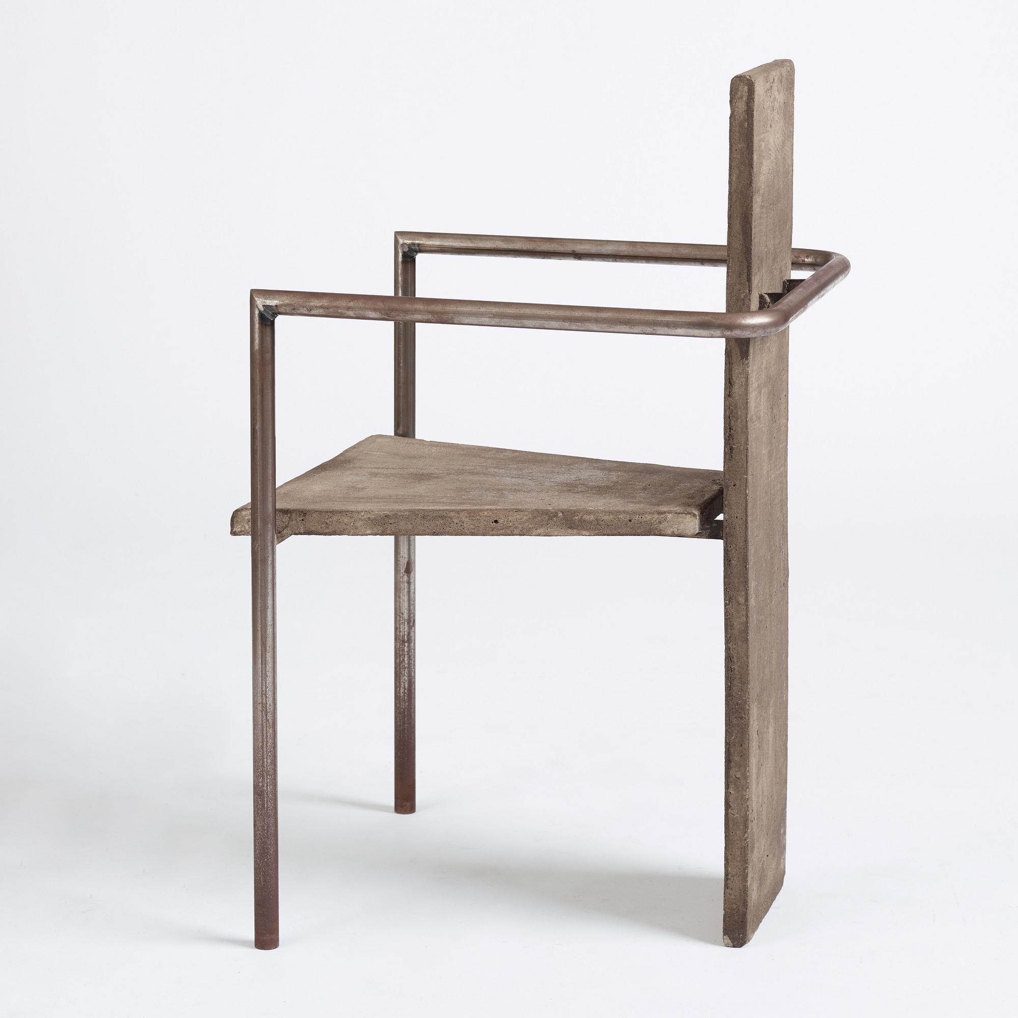 Jonas Bohlin, a 'Concrete' armchair, ed. 36/100, Källemo, Värnamo, Sweden post 1981.