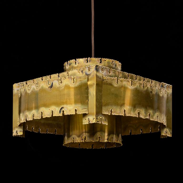 SVEN AAGE HOLM-SÖRENSEN, a 1960's-/70's brass ceiling lamp.