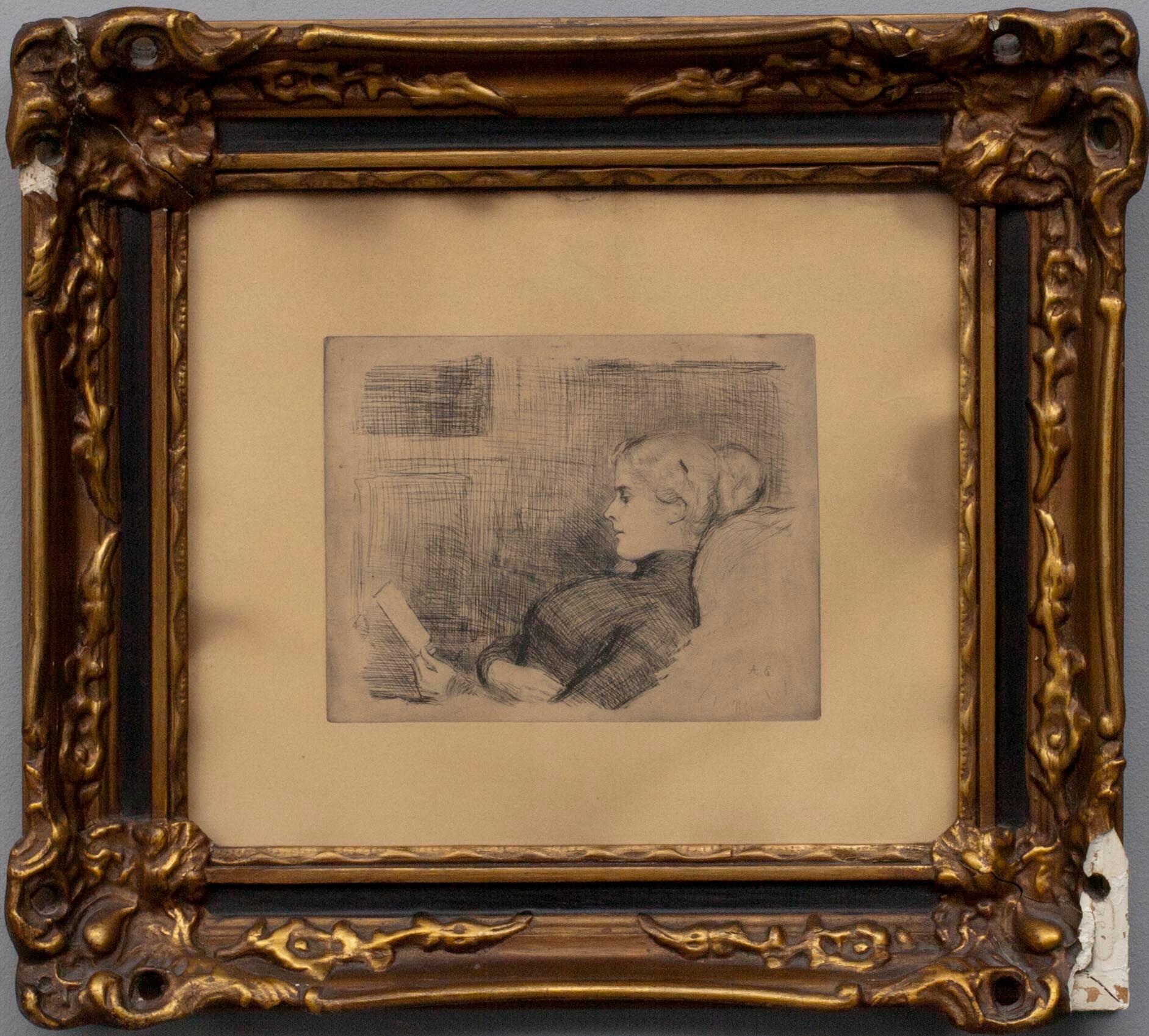 ALBERT EDELFELT, etsning, ej sign.