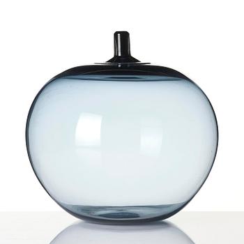 Ingeborg Lundin, a "Melon" glass vase, Orrefors, post 1957.