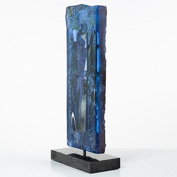 Bertil Vallien, Sculpture, sand-cast glass, Kosta Boda, unique, 1991.