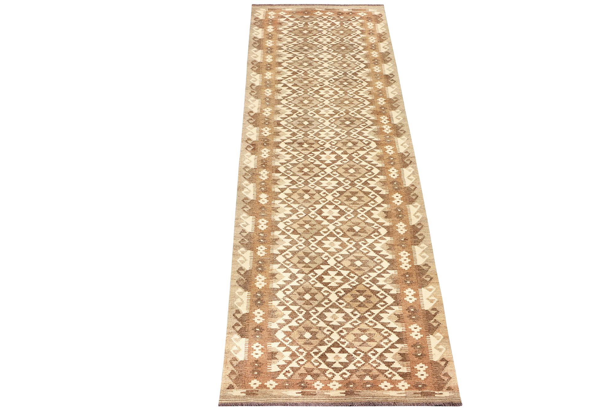 A Kelim runner, Afghanistan, a. 381 x 83 cm.