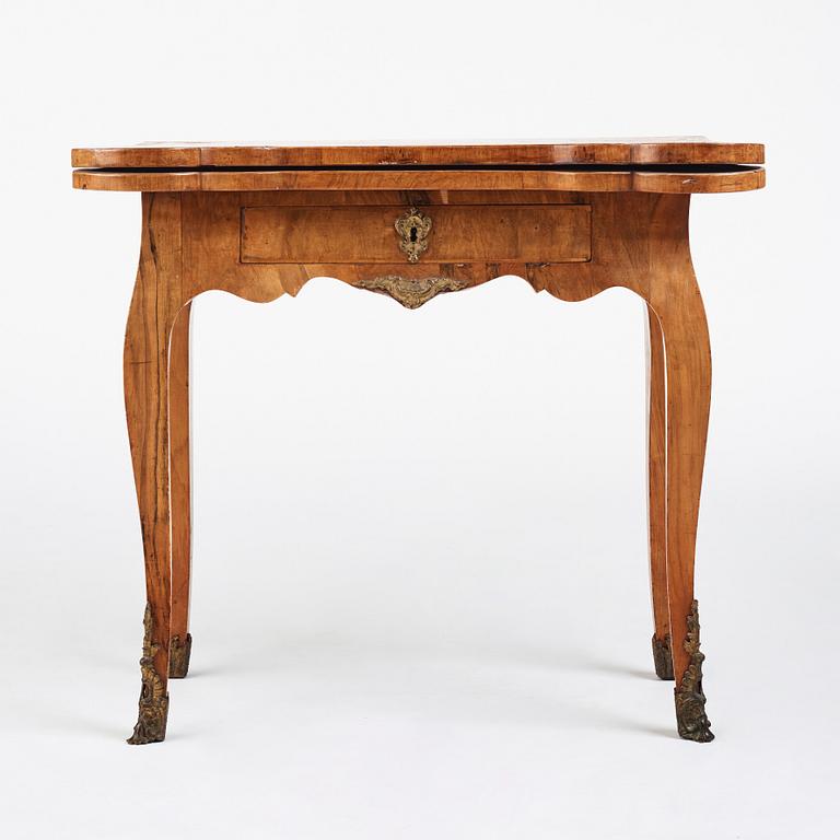 A Swedish Rococo games table by Ch Linning.