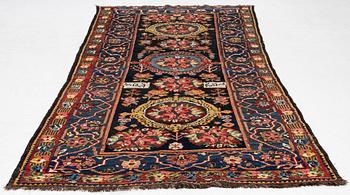 A semi-antique Farahdobe rug, Chahar Mahal area, c 320 x 152 cm.
