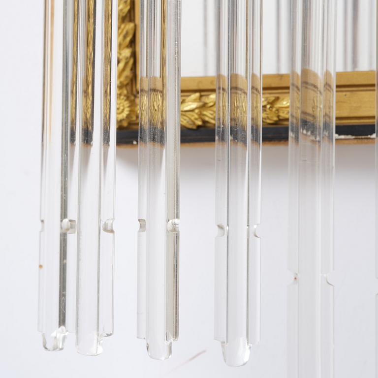 A pair of mirror sconces, 1910's/20's.