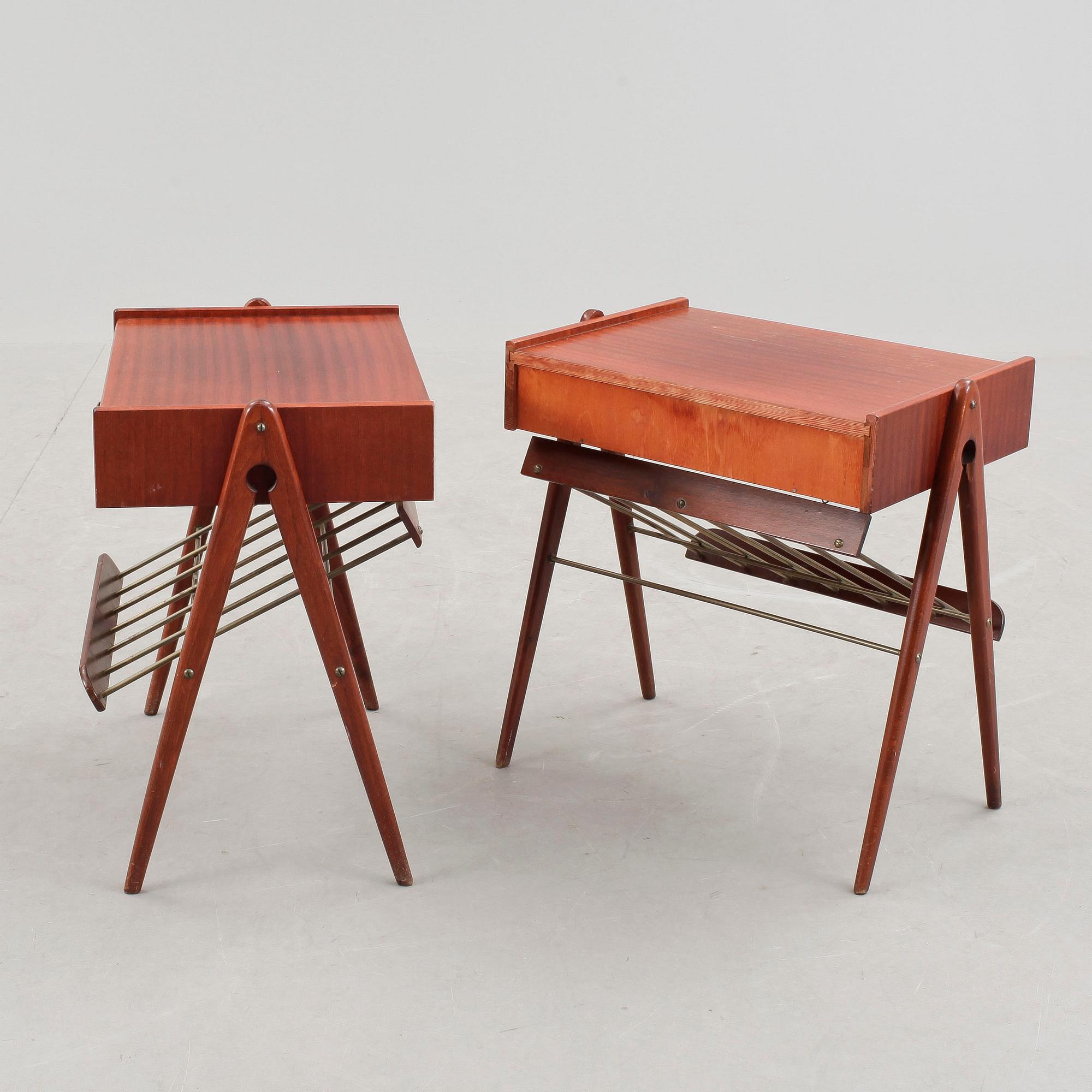 SÄNGBORD, ett par, teak, 1950-tal.