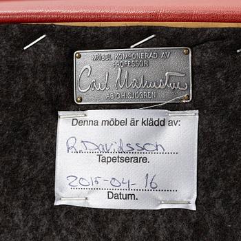 Carl Malmsten, fåtölj med fotpall, "Häggbom".