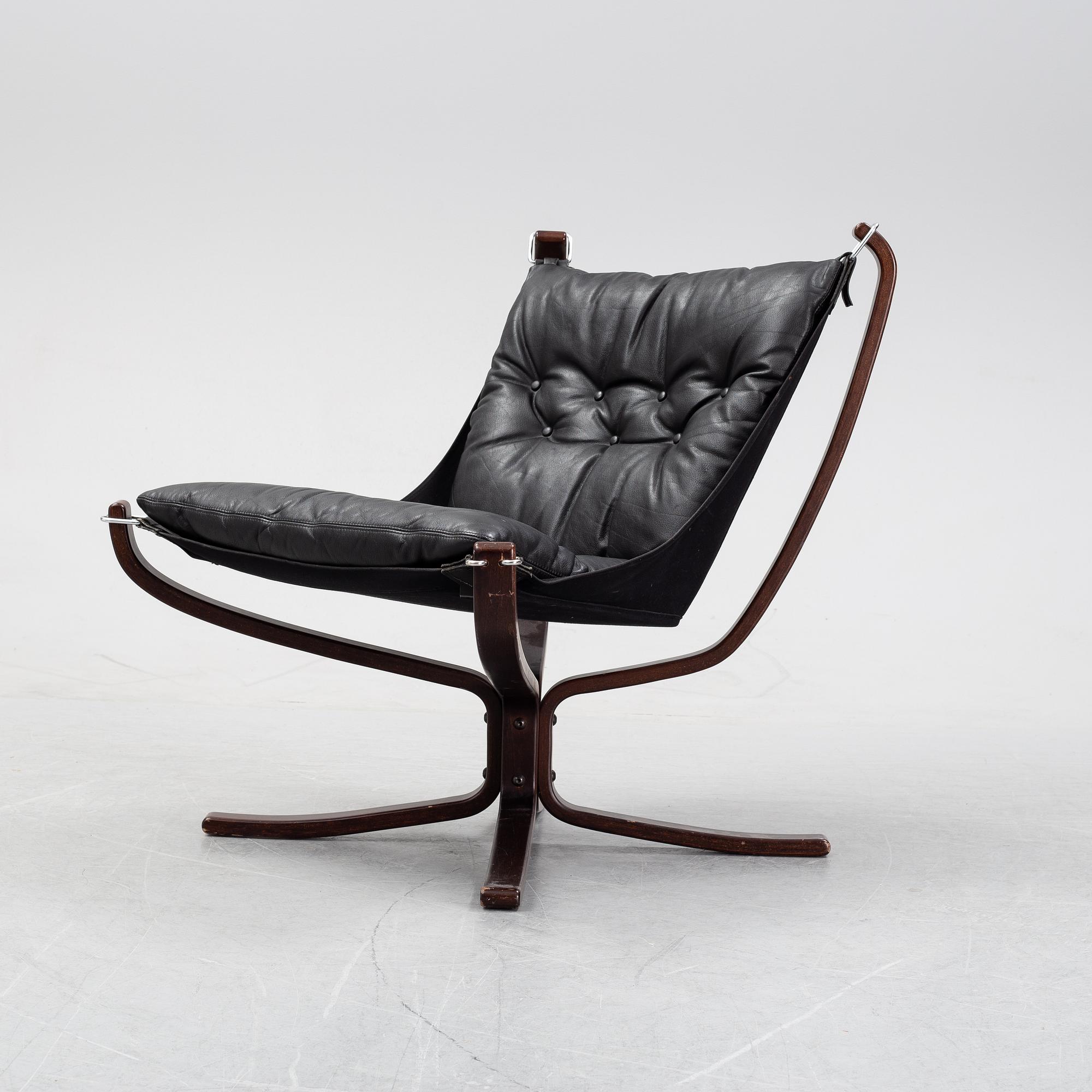 Sigurd Ressel, an easy chair, "Falcon Chair" for Vatne Möbler, Norway 1970s.