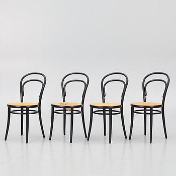 Michael Thonet, stolar, 3 st, modell 14, Ton.