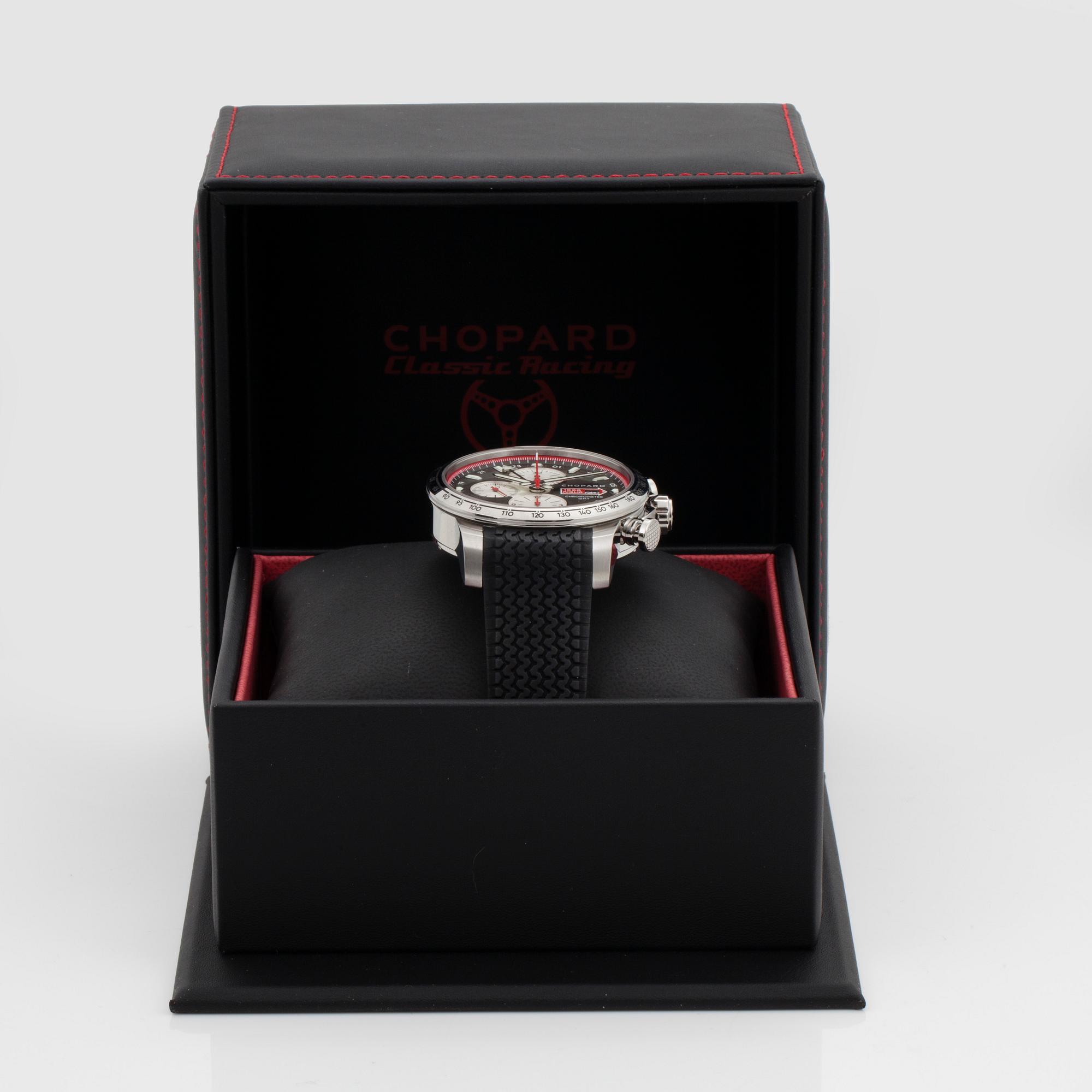 CHOPARD, Mille Miglia, Chronometer, GMT "Tachymeter", chronograph, wristwatch, 44 mm,