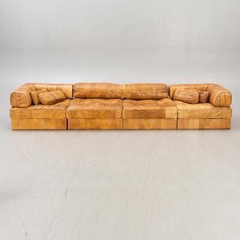 A leather de Sede 1970s sofa.