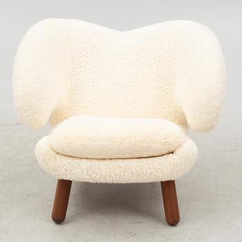 Finn Juhl, a' Pelican Chair' armchair, House of Finn Juhl, Denmark.