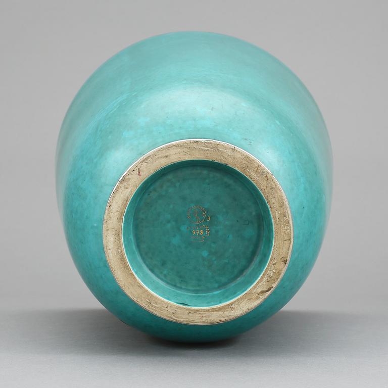 VAS, stengods, "Argenta", Wilhelm Kåge, Gustavsberg, 1950-60-tal.