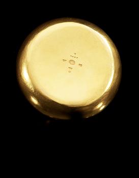 A Georg Jensen 18k gold bonbonnière, Copenhagen 1918.