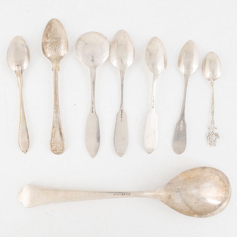 Spoons, silver, including GAB, Stockholm 1949 (36 pieces).