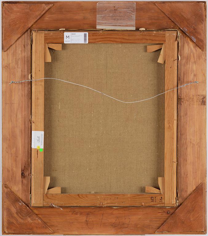 Isaac Grünewald, Stilleben med amaryllis i grön vas.