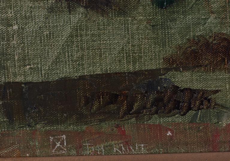 Nisse Zetterberg, "Stilleben med röda blommor".