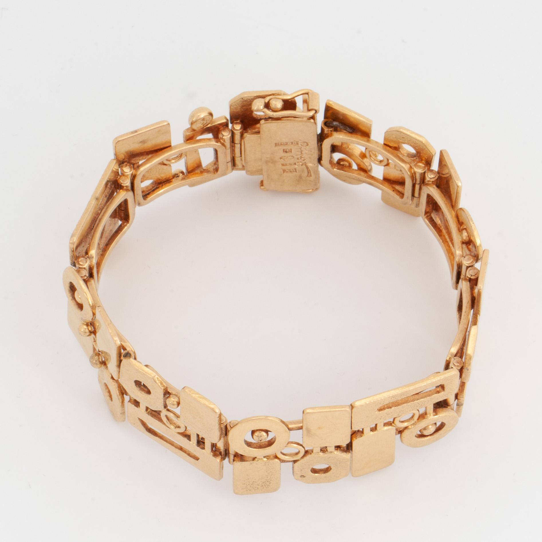 ROBBERT, armlänk, 18k guld, Trosa, 1972.