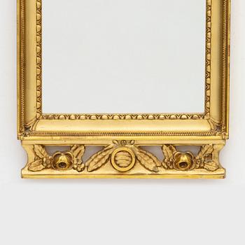 A Gustavian style mirror, Glas & Trä, Hovmantorp, mid-20th Century.