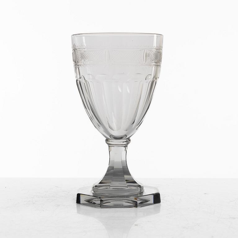 A matched set of glasses, Sweden, ciraca 1900.