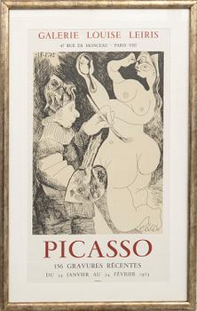 Pablo Picasso, "156 recent engravings, Galerie Louise Leris", 1973.