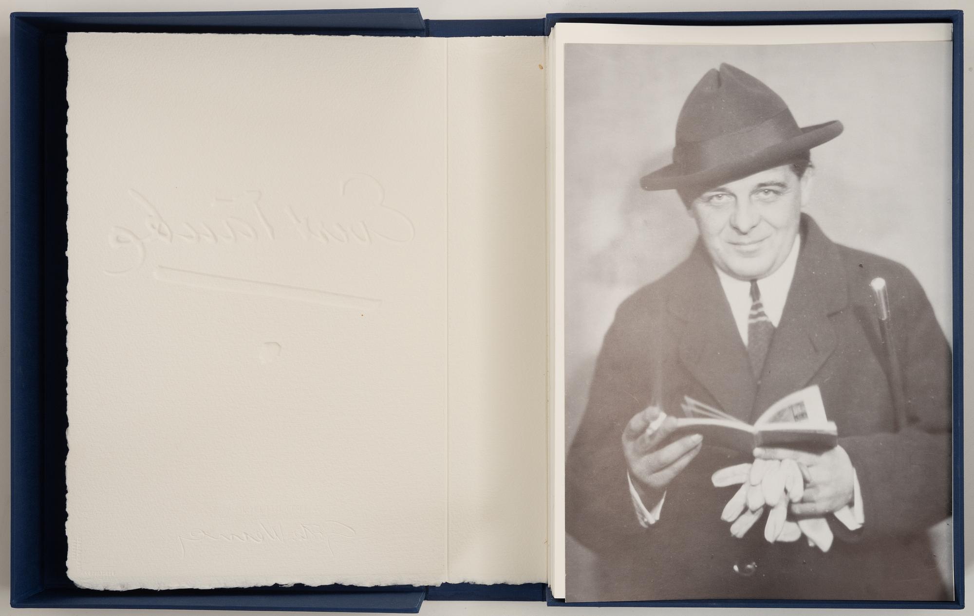 Gösta Werner, "Visor av Evert Taube", kassetter, 2 st, med 62 färglitografier, 1989, signerade.