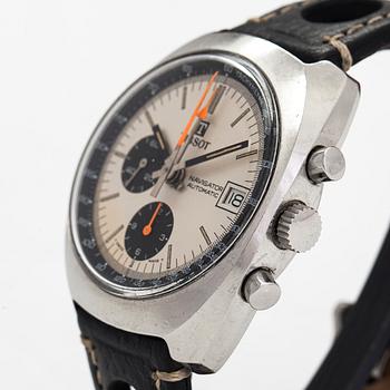 Tissot, Navigator, chronograph, wristwatch, 39 mm.