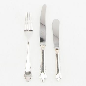 Silver cutlery 26 pcs MGAB Uppsala 1950s.