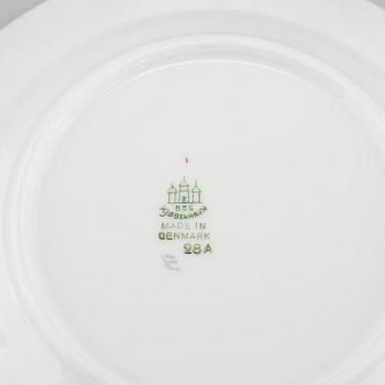 46 pieces of porcelain tableware from Bing & Gröndahl, second half of the 20th century.