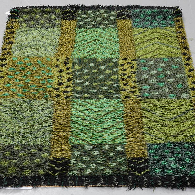 MARIANNE RICHTER, MATTO, machine made, "Alvastra, grön", ca 132 x 91 cm, Östergyllen.