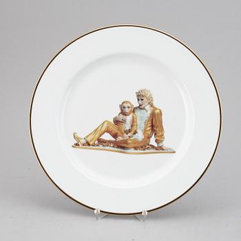 JEFF KOONS, tallrik, för Bernardaud, upplaga om 4500 ex, 2013.