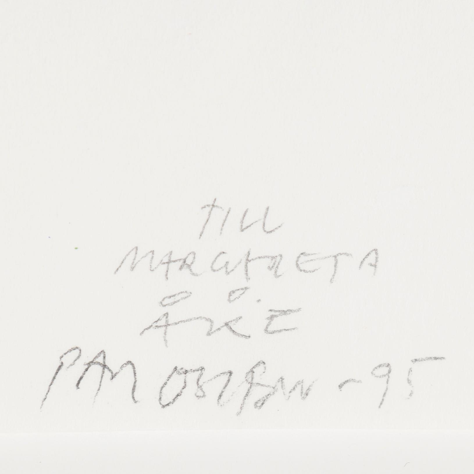 PAUL OSIPOW, acrylic on paper, signed and dated- 95.