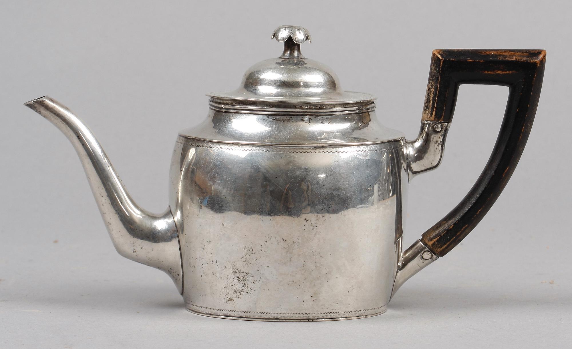 TEKANNA, silver, Europa, tidigt 1800-tal.