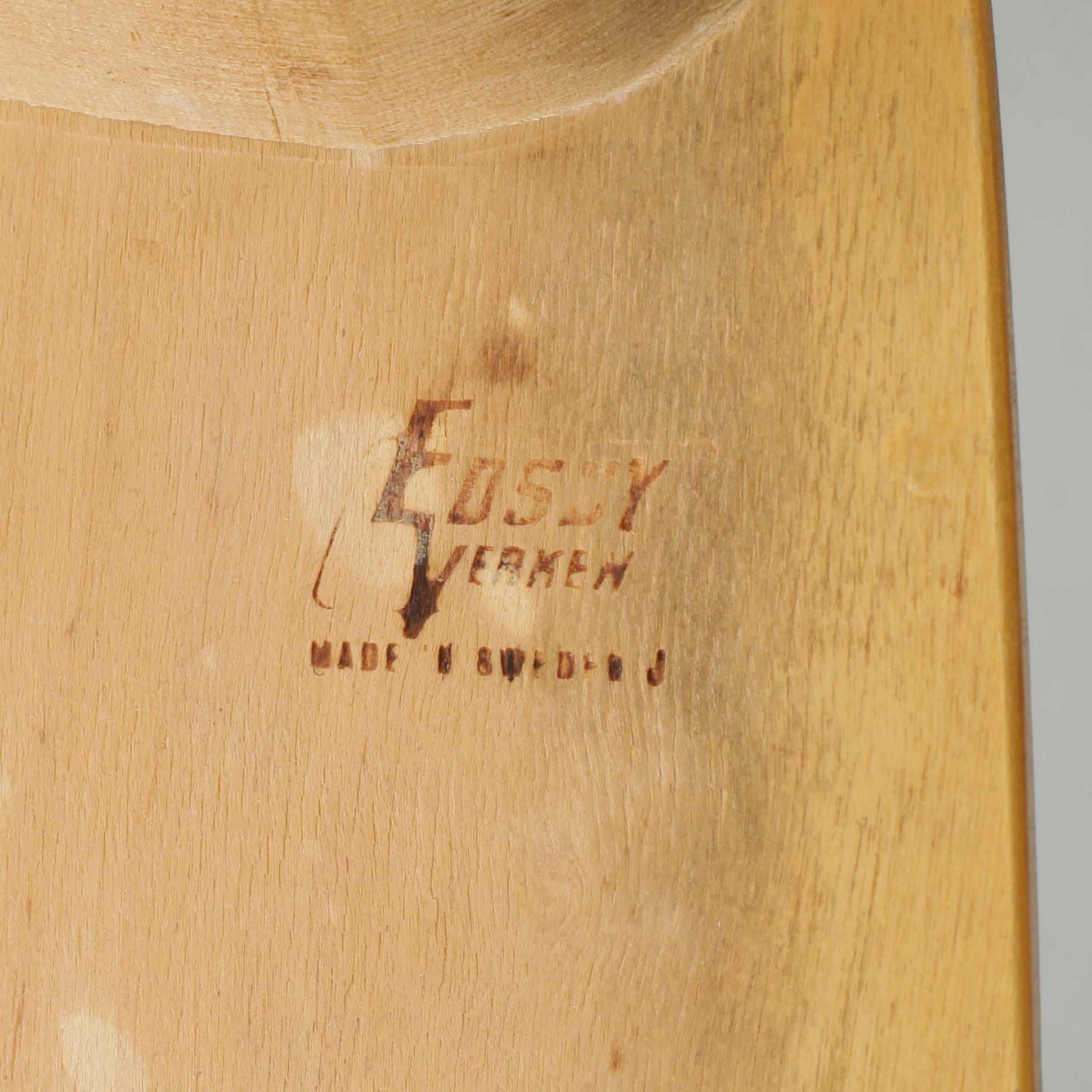 STOLAR, 4st, "Fanett", Ilmari Tapiovaara, Edsbyverken, formgiven 1955.