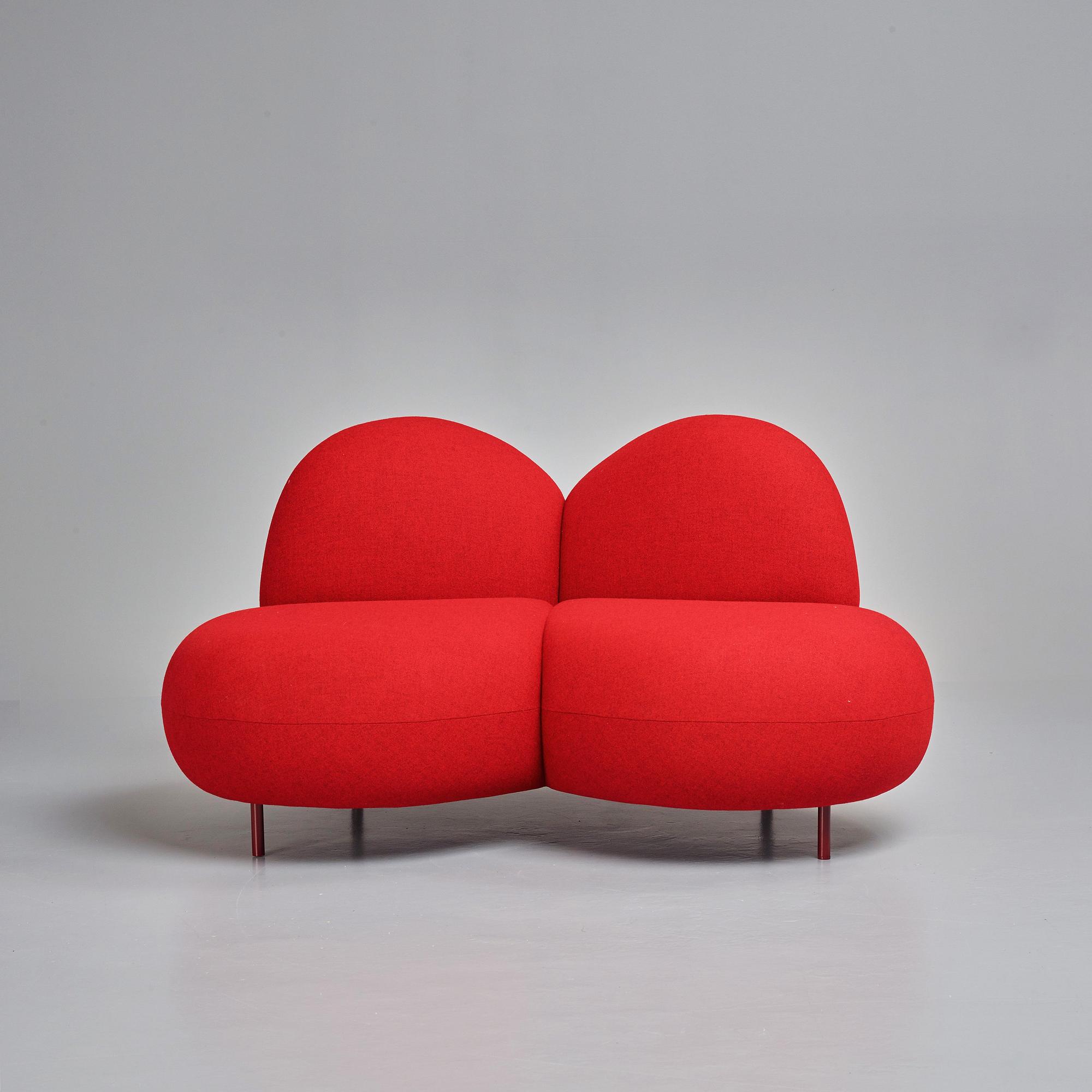 Claesson Koivisto Rune, a “Maluma” sofa / love seat, Time & Style, Japan, 2018.