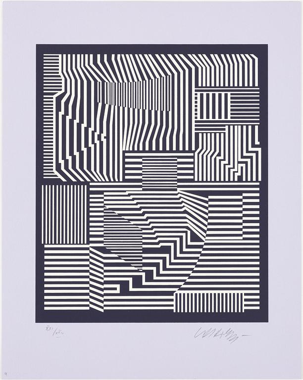 Victor Vasarely, "I ON" Portfolio with 7 serigraphs.