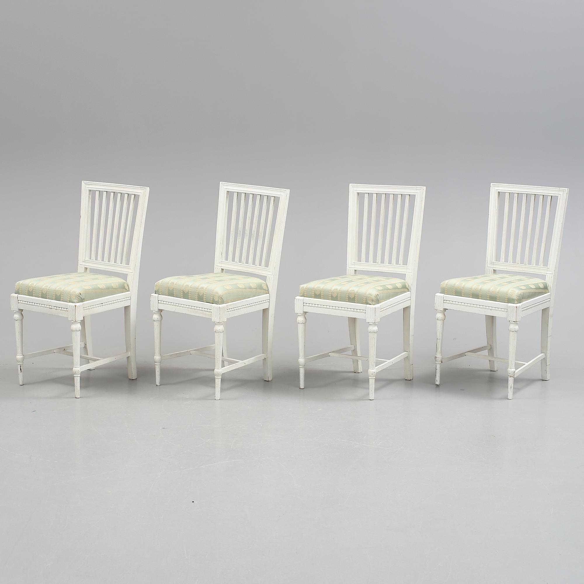 SALONGSGRUPP, 5 delar, gustaviansk stil, 1900-talets första hälft.