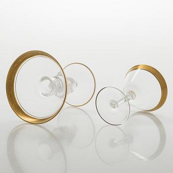 A mid-20th century glass service, 71-pieces.