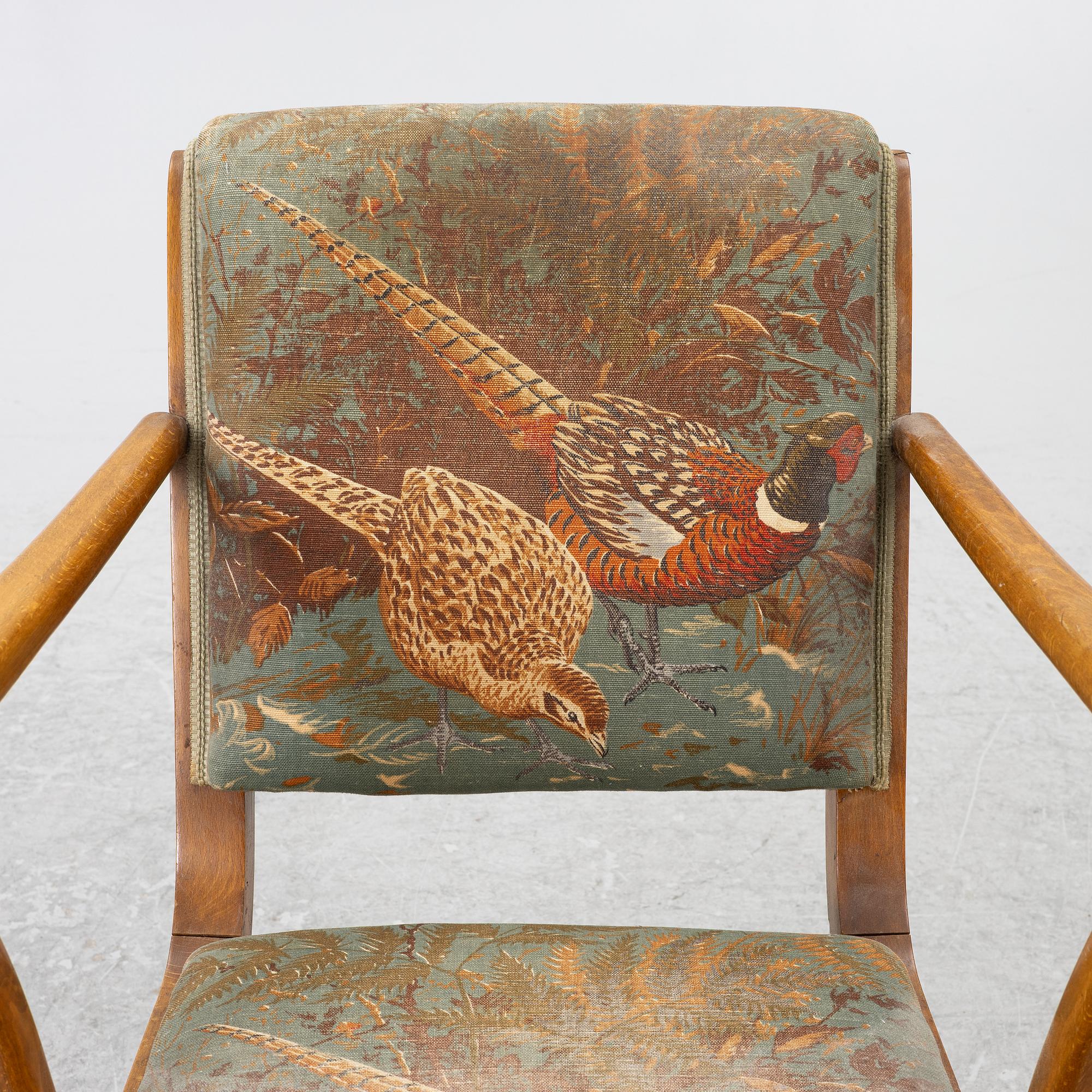 Josef Frank, karmstol, modell "3638" Firma Svenskt Tenn, 1940-tal.