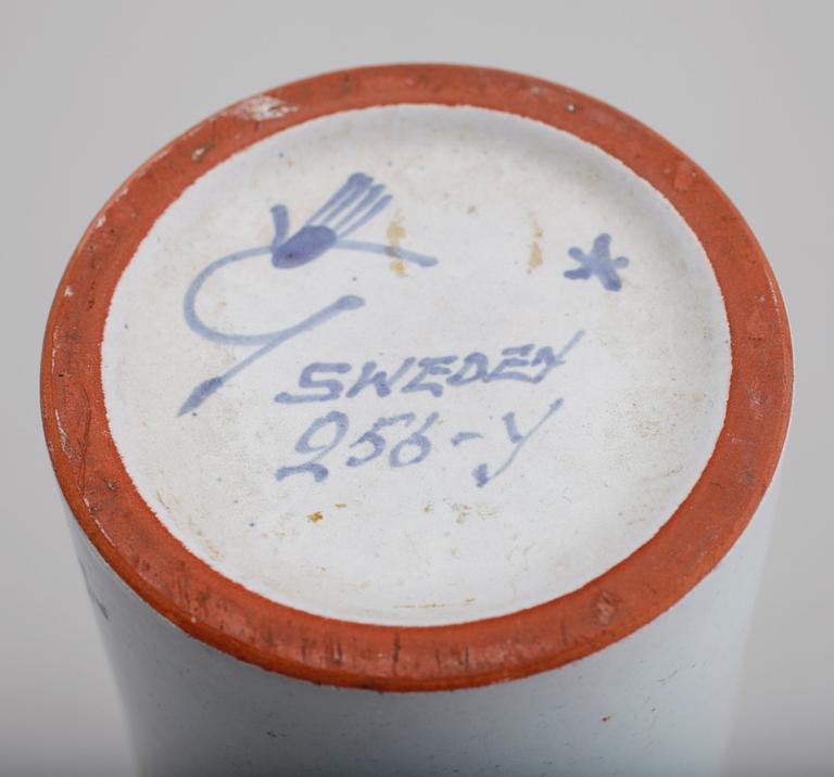 VAS, fajans, "Karneval", Stig Lindberg, Gustavsberg.