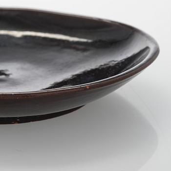 Marita Lybeck, A redclay bowl and plate, signed ML.
