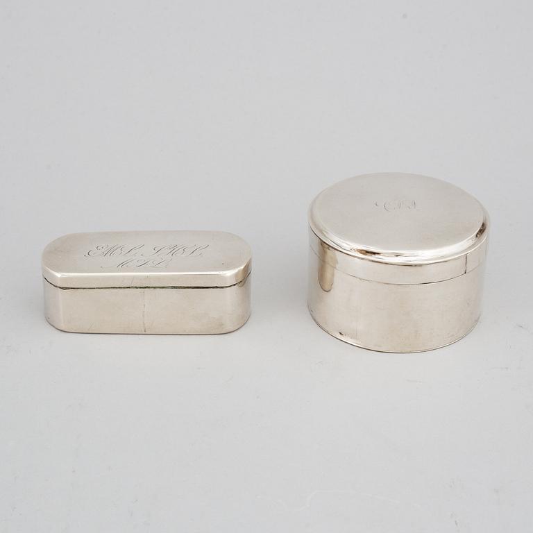 DOSOR 1 +1 silver, Johan Malmstedt, Göteborg, Jonas Frohm, Helsingborg 1843.