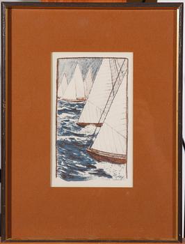 SVENSSON, ROLAND. Litografier, 3 st. Sign. o numr.