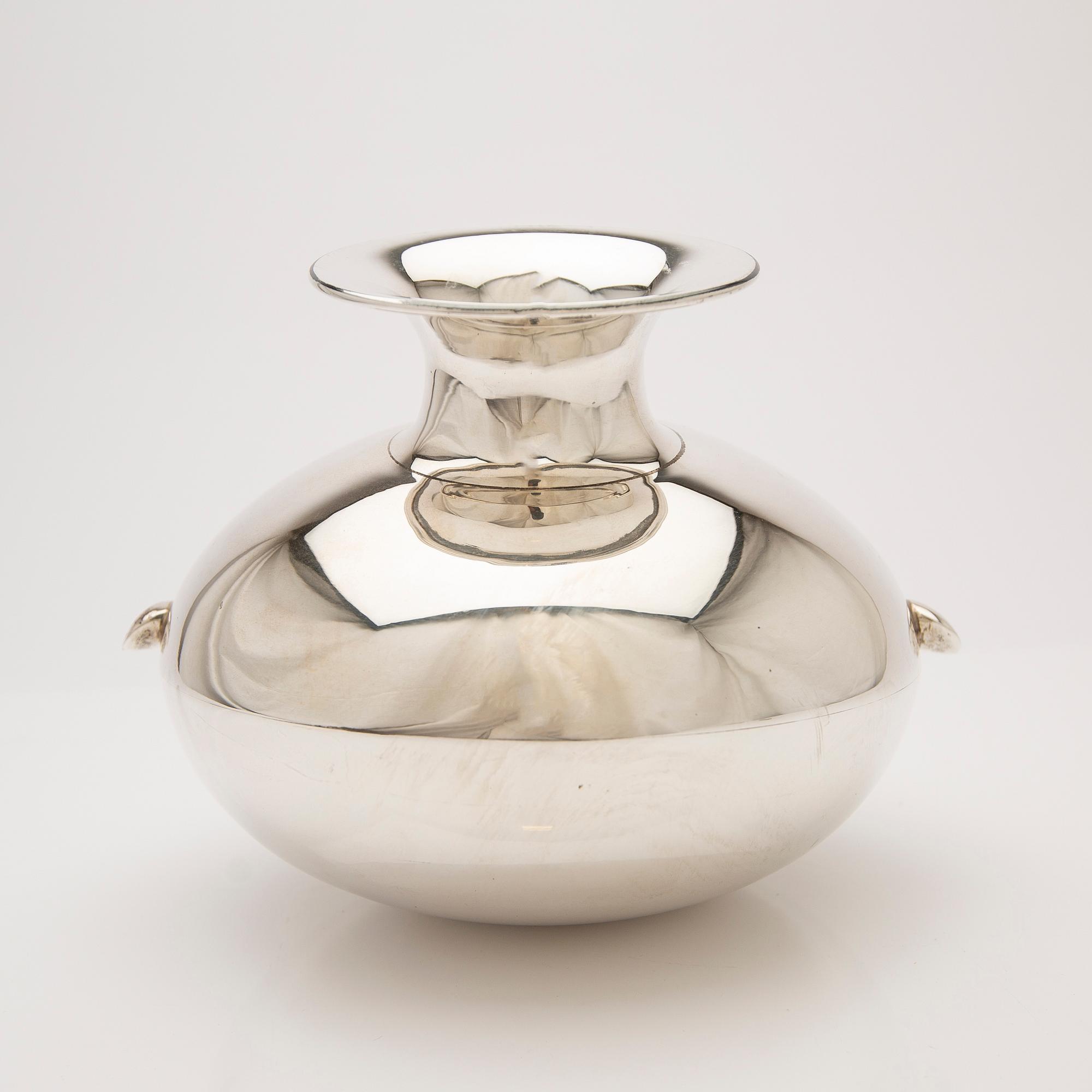 Decanter, sterling silver, Mexico.