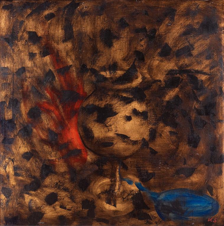 ULRIK SAMUELSON, Signerad US. Även signerad Ulrik Samuelson och daterad -00 a tergo. Duk.