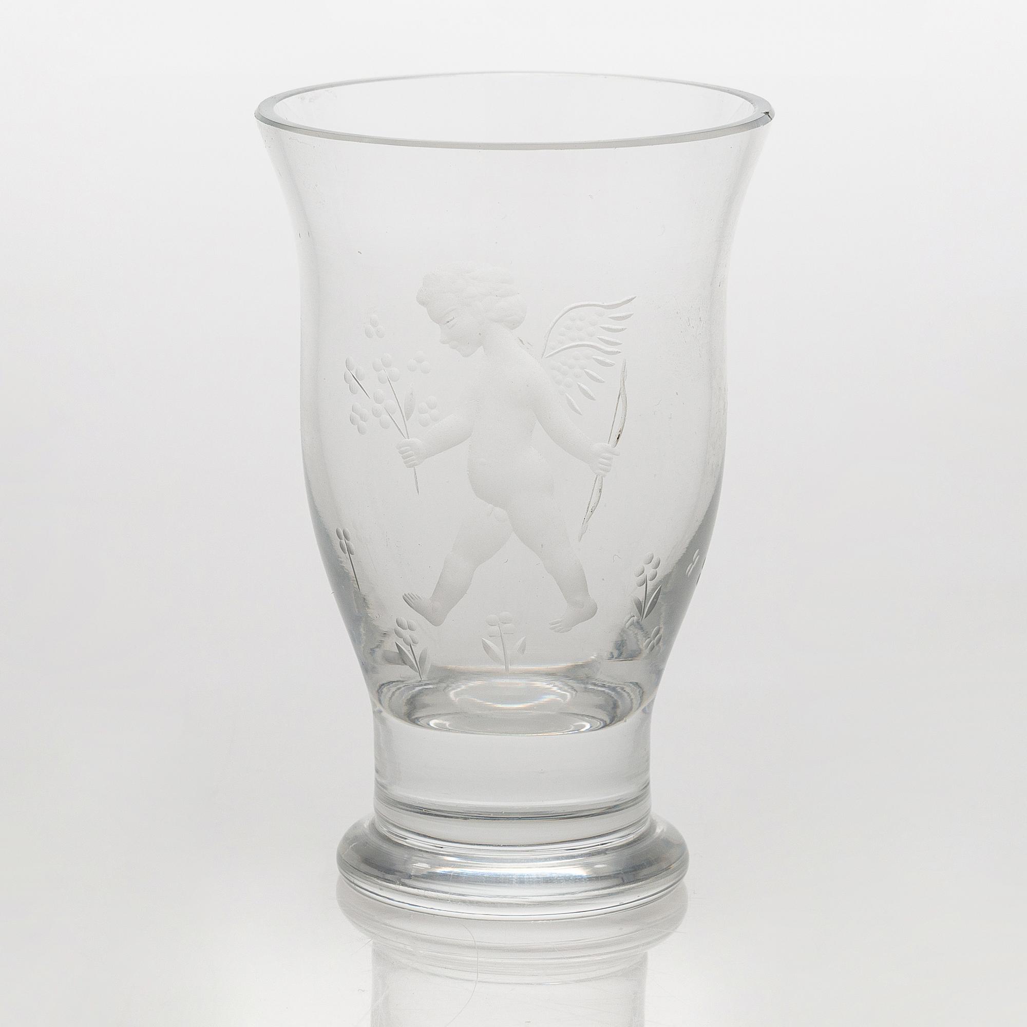 Tapio Wirkkala & Theodor Käppi, vas, signerad TW - Th.K. Iittala 1940-talets slut.