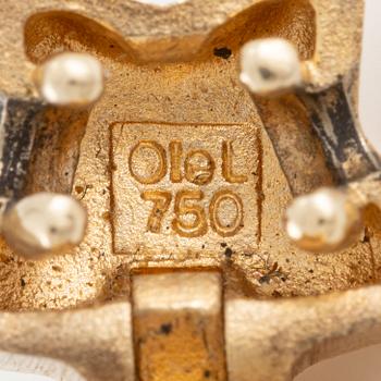 Ole Lynggaard, collier 18K guld med lås i form av stjärna,.