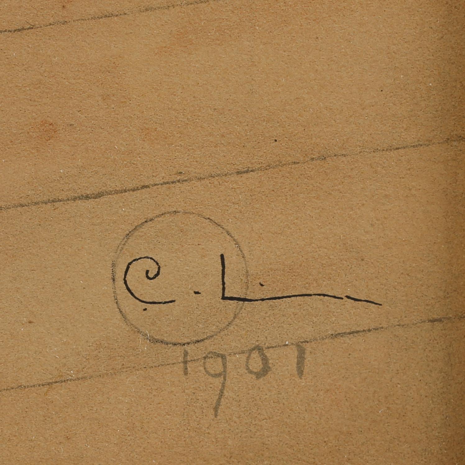 CARL LARSSON, efter, färglitografi, utgiven av Idun, Stockholm, signerad i trycket.